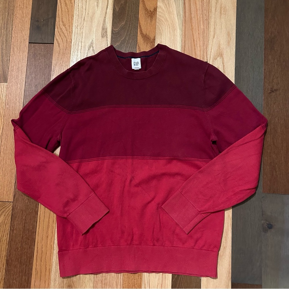 GAP Men's Red Crewneck Sweater Large